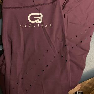 NWOT - CycleBar Maroon Glyder Leggings